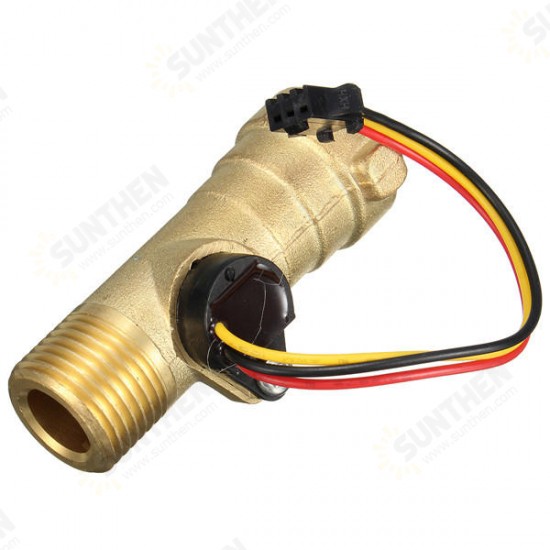 1/2inch Thread Hall Effect Water Flow Sensor Switch Flow Meter Meter