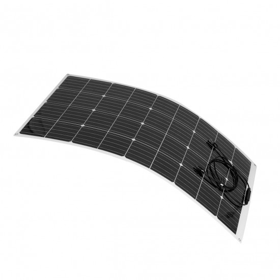 130W 18V Flexible Monocrystalline Solar Panel Mono Panel Waterproof Connector Camping 1129*670*2.5mm