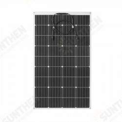 130W 18V Flexible Monocrystalline Solar Panel Mono Panel Waterproof Connector Camping 1129*670*2.5mm