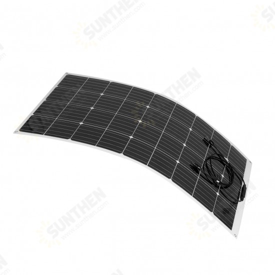 130W 18V Highly Flexible Monocrystalline Solar Panel Connector Car Boat Camping