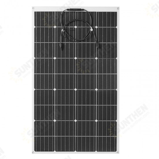 130W 18V Highly Flexible Monocrystalline Solar Panel Connector Car Boat Camping