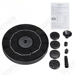 160/190 L/H Solar Power Floating Pump Water Fountain Pump Birdbath Pool Garden Decor 160/190 L/H Solar Power Floating Pump Water Fountain Pump Birdbath Pool Garden Decor