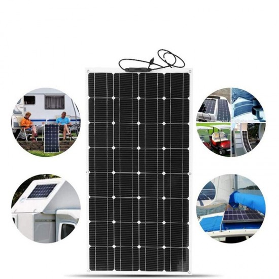 18V 100W ETFE Flexible Solar Panel Monocrystalline Silicon Laminated Solar Panel 1050*540mm