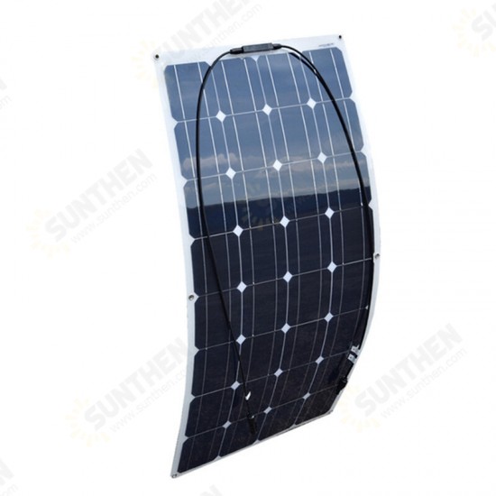 18V 100W ETFE Flexible Solar Panel Monocrystalline Silicon Laminated Solar Panel 1050*540mm