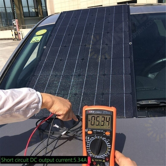 18V 100W ETFE Flexible Solar Panel Monocrystalline Silicon Laminated Solar Panel 1050mm*540mm 18V 100W ETFE Flexible Solar Panel Monocrystalline Silicon Laminated Solar Panel 1050mm*540mm