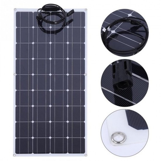 18V 100W PET Flexible Solar Panel Monocrystalline Silicon Laminated Solar Panel 1050mm*540*2.5mm