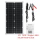 18V 100W Semi-flexible Solar Panel Battery Charger Lightweight Connector Charging for RV Boat Cabin Tent Car