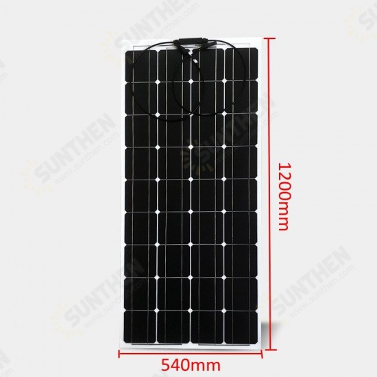 18V 100W Solar Panels Kit Complete Anti Scratch Flexible Solar Cell Panel Battery Power Bank Charger Solar System For Home