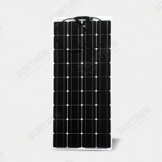 18V 100W Solar Panels Kit Complete Anti Scratch Flexible Solar Cell Panel Battery Power Bank Charger Solar System For Home