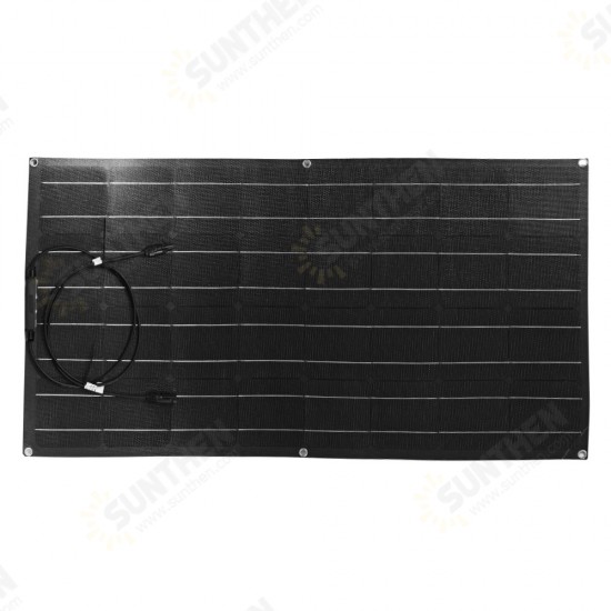 18V 100W Semi-flexible Solar Panel Monocrystalline Silicon Laminated Solar Panel 1050*540mm