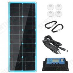 18V 30W Solar Panel Dual DC&USB Monocrystaline Flexible Solar Charger w/ 10A Solar Controller 18V 30W Solar Panel Dual DC&USB Monocrystaline Flexible Solar Charger w/ 10A Solar Controller