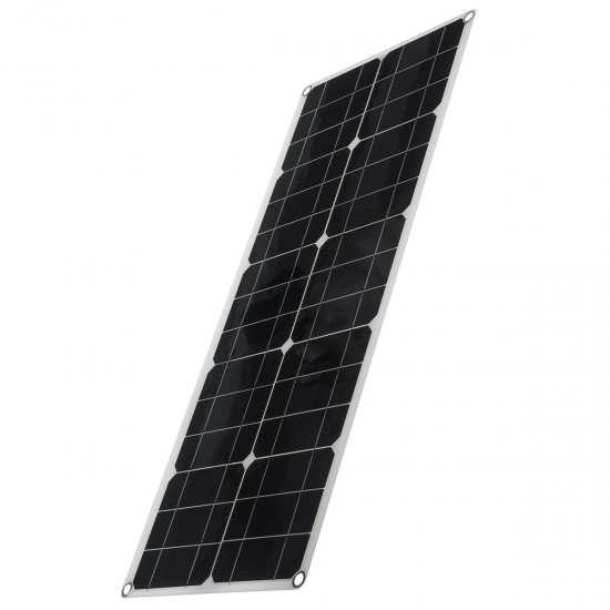 18V Flexible Solar Panel 150W 5V Dual USB Power Bank Solar Panel Kit Complete with Controller for Outdoors Boat Smartphone