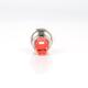 19MM 10A 250V 12V 4Pin LED Light Button Switch Momentary Reset Metal Push Button Switch