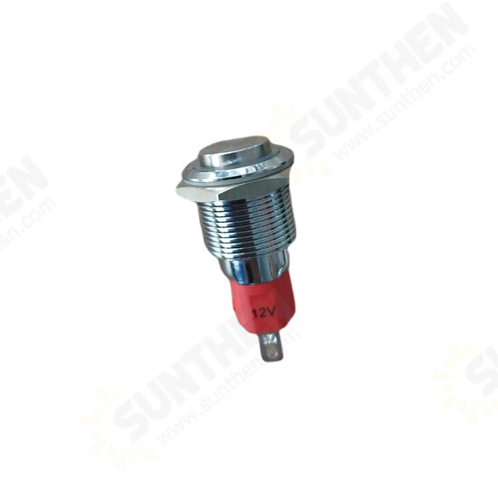 19MM 10A 250V 12V 4Pin LED Light Button Switch Momentary Reset Metal Push Button Switch 19MM 10A 250V 12V 4Pin LED Light Button Switch Momentary Reset Metal Push Button Switch