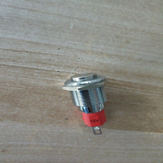 19MM 10A 250V 12V 4Pin LED Light Button Switch Momentary Reset Metal Push Button Switch 19MM 10A 250V 12V 4Pin LED Light Button Switch Momentary Reset Metal Push Button Switch