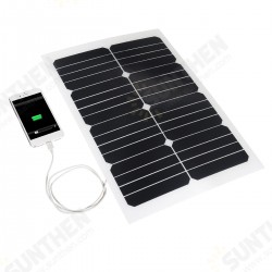 20W 12V Mono Semi-Flexible Solar Panel Battery Charger For w/ Car Boat Charger 20W 12V Mono Semi-Flexible Solar Panel Battery Charger For w/ Car Boat Charger