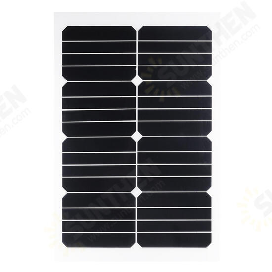 20W 12V Mono Semi-Flexible Solar Panel Battery Charger For w/ Car Boat Charger