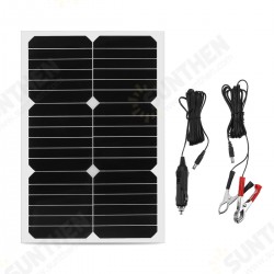 20W 12V Mono Semi-Flexible Solar Panel Battery Charger For w/ Car Boat Charger 20W 12V Mono Semi-Flexible Solar Panel Battery Charger For w/ Car Boat Charger