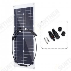 20W 18V Monocrystalline Solar Panel For Motorhome Boat Connector Waterproof Power Solar Panel 20W 18V Monocrystalline Solar Panel For Motorhome Boat Connector Waterproof Power Solar Panel