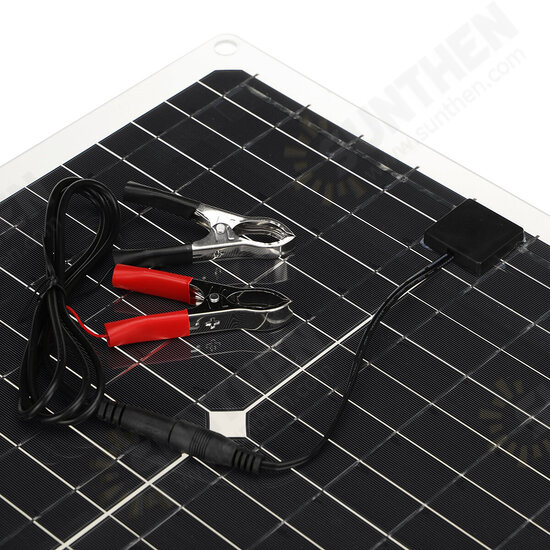 20W 18V Solar Panel Kit Monocrystalline Solar Power Panel for Car Yacht RV Boat Moblie Phone Battery Charger