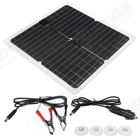 20W 18V Solar Panel Kit Monocrystalline Solar Power Panel for Car Yacht RV Boat Moblie Phone Battery Charger