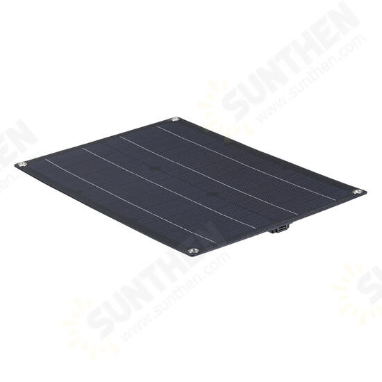 20W ETFE Solar Panel Field Vehicles Emergency Charger With 4 Protective Corners Single USB+DC