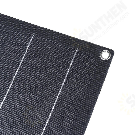 20W ETFE Solar Panel Field Vehicles Emergency Charger With 4 Protective Corners Single USB+DC