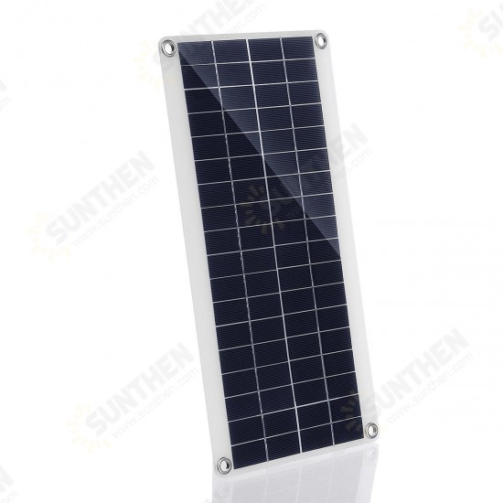 20W Portable Solar Panel Kit DC USB Charging Double USB Port Suction Cups Camping Traveling