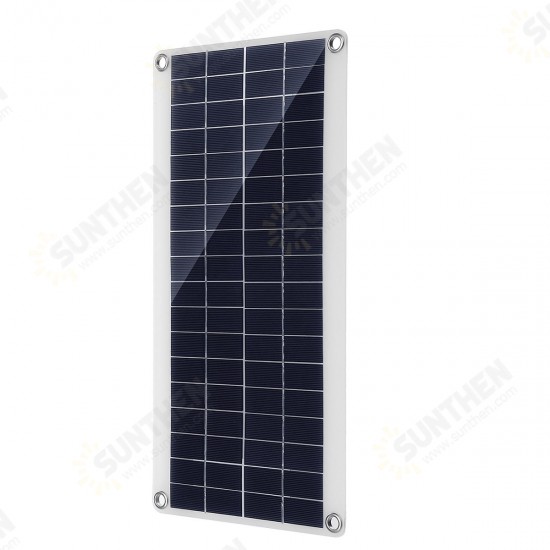 20W Portable Solar Panel Kit DC USB Charging Double USB Port Suction Cups Camping Traveling