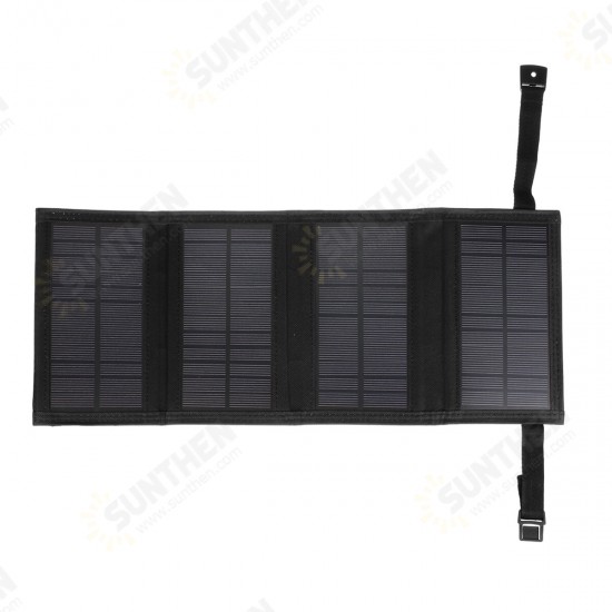 20W USB Solar Panel Folding Power Bank Outdoor Camping Hiking Phone Charger