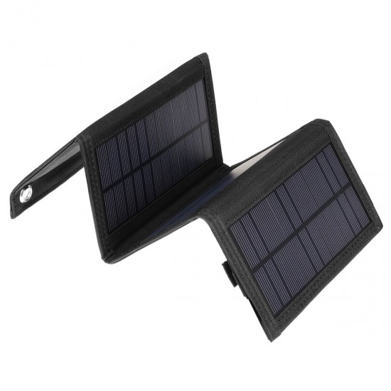 20W USB Solar Panel Folding Power Bank Outdoor Camping Hiking Phone Charger