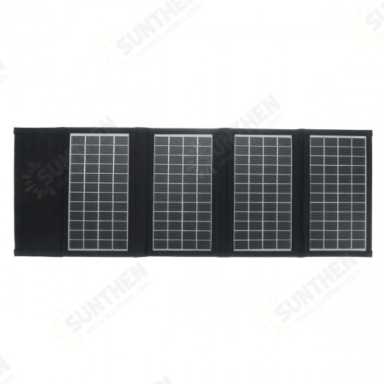 21W PET Foldable Solar Panel Charger Solar Power Bank Backpack Camping Hiking