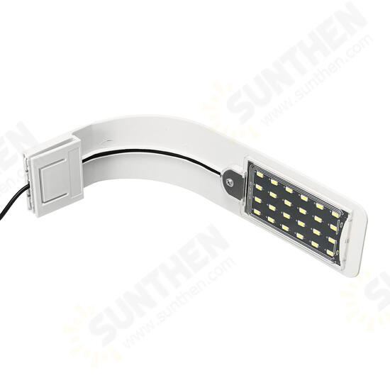 220V 10W Super Slim 20 LED 10W Aquarium Light Arm Clip on Plant Grow Plant Fish Tank Lamp