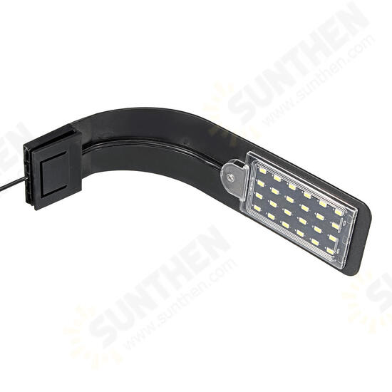 220V 10W Super Slim 20 LED 10W Aquarium Light Arm Clip on Plant Grow Plant Fish Tank Lamp