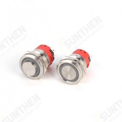 22MM 18A 250V 6Pin LED Light Button Switch Momentary Reset Metal Push Button Switch 22MM 18A 250V 6Pin LED Light Button Switch Momentary Reset Metal Push Button Switch