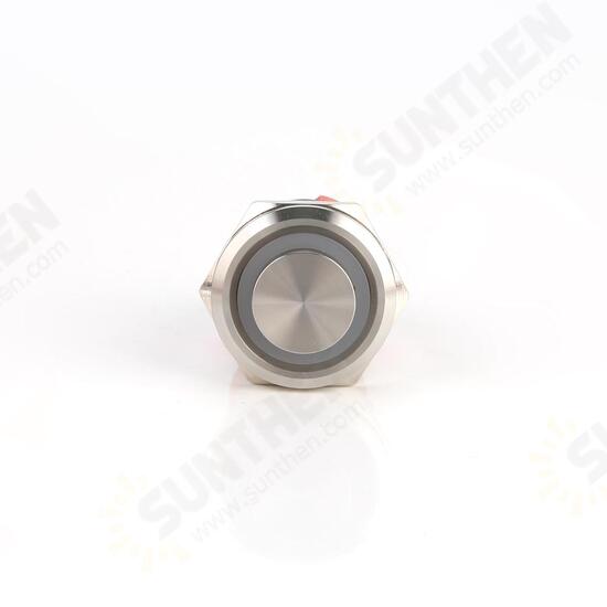 22MM 18A 250V 6Pin LED Light Button Switch Momentary Reset Metal Push Button Switch 22MM 18A 250V 6Pin LED Light Button Switch Momentary Reset Metal Push Button Switch