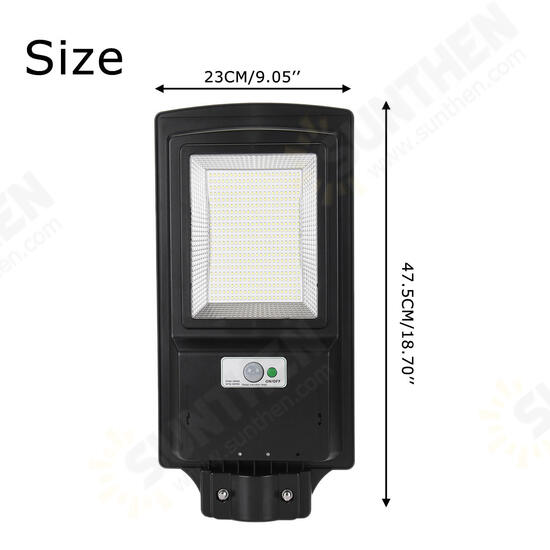 23*47.5CM 360W 462 LED Solar Street Light with Remote Controller