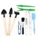 23pcs Set Mini Shovel Rake Spade Wood Handle Metal Head Tool Transplanting Succulent Watering Tools Kit