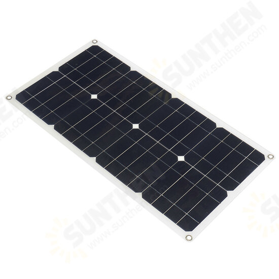 25W 18V Mono Solar Panel Dual USB 12V/5V DC Monocrystalline Flexible Solar Charger For Car RV Boat Battery Charger Waterproof 25W 18V Mono Solar Panel Dual USB 12V/5V DC Monocrystalline Flexible Solar Charger For Car RV Boat Battery Charger Waterproof
