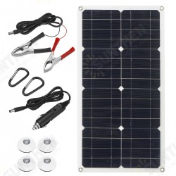 25W 18V Mono Solar Panel Dual USB 12V/5V DC Monocrystalline Flexible Solar Charger For Car RV Boat Battery Charger Waterproof 25W 18V Mono Solar Panel Dual USB 12V/5V DC Monocrystalline Flexible Solar Charger For Car RV Boat Battery Charger Waterproof