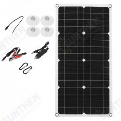 25W 18V Mono Solar Panel Single USB 12V/5V DC Monocrystalline Flexible Solar Charger For Car RV Boat Battery Charger Waterproof 25W 18V Mono Solar Panel Single USB 12V/5V DC Monocrystalline Flexible Solar Charger For Car RV Boat Battery Charger Waterproof