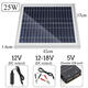 25W Portable Solar Panel Kit DC USB Charging Double USB Port Suction Cups Camping Traveling 25W Portable Solar Panel Kit DC USB Charging Double USB Port Suction Cups Camping Traveling