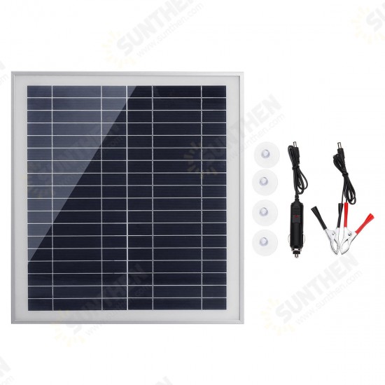 25W Portable Solar Panel Kit DC USB Charging Double USB Port Suction Cups Camping Traveling 25W Portable Solar Panel Kit DC USB Charging Double USB Port Suction Cups Camping Traveling