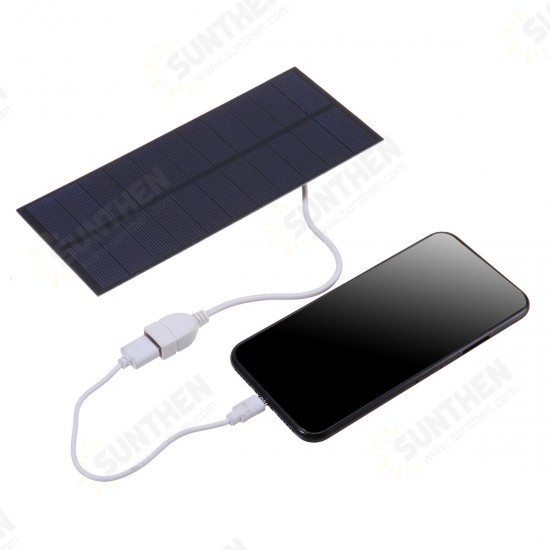 2.5W USB Solar Panel Charger Travel Battery Charger Panel for Mobile Phone