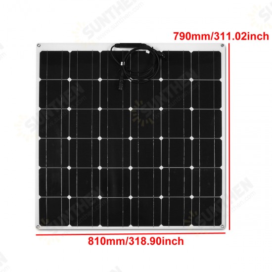 280W 18V Monocrystalline Flexible Solar Panel Tile Mono Power Bank Waterproof