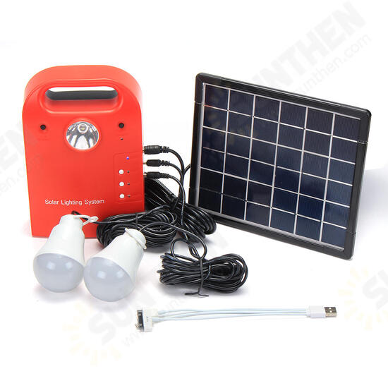 28Wh Portable Small DC Solar Panels Charging Generator Power Generation System With LED Bulb 28Wh Portable Small DC Solar Panels Charging Generator Power Generation System With LED Bulb
