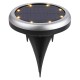 2X 8 LED Solar Power Buried Light Underground Lamp IP66 Waterproof Outdoor Path Way Garden Decking Lamp 2X 8 LED Solar Power Buried Light Underground Lamp IP66 Waterproof Outdoor Path Way Garden Decking Lamp