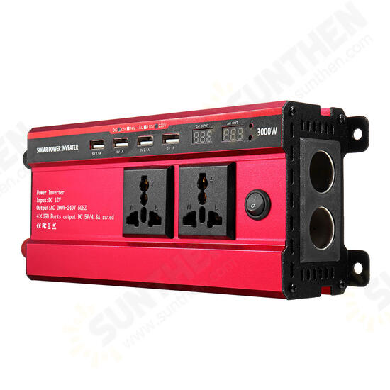 3000W Peak Solar Power Inverter DC 12V/24V To AC 110V/220V Modified Sine Wave Converter 3000W Peak Solar Power Inverter DC 12V/24V To AC 110V/220V Modified Sine Wave Converter