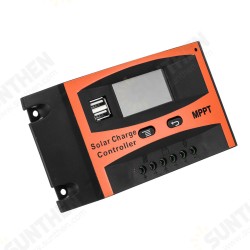 30A/40A/50A/60A MPPT Solar Charge Controller 12V/24V LCD Accuracy Dual USB Solar Panel Battery Regulator Built-in Timer 30A/40A/50A/60A MPPT Solar Charge Controller 12V/24V LCD Accuracy Dual USB Solar Panel Battery Regulator Built-in Timer