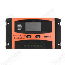 30A/40A/50A/60A MPPT Solar Charge Controller 12V/24V LCD Accuracy Dual USB Solar Panel Battery Regulator Built-in Timer 30A/40A/50A/60A MPPT Solar Charge Controller 12V/24V LCD Accuracy Dual USB Solar Panel Battery Regulator Built-in Timer